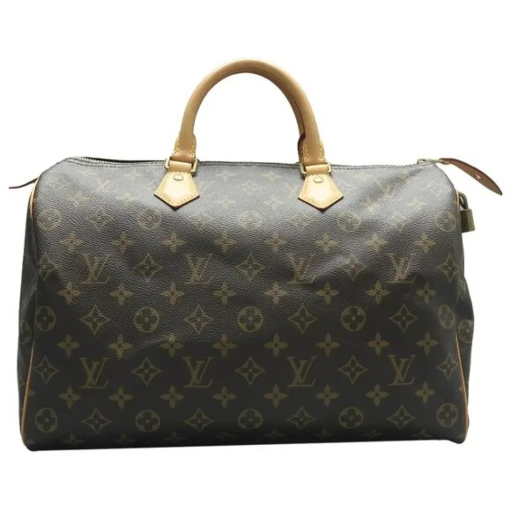 Louis Vuitton Speedy 35 Brown Monogram Canvas Tote 699-062425